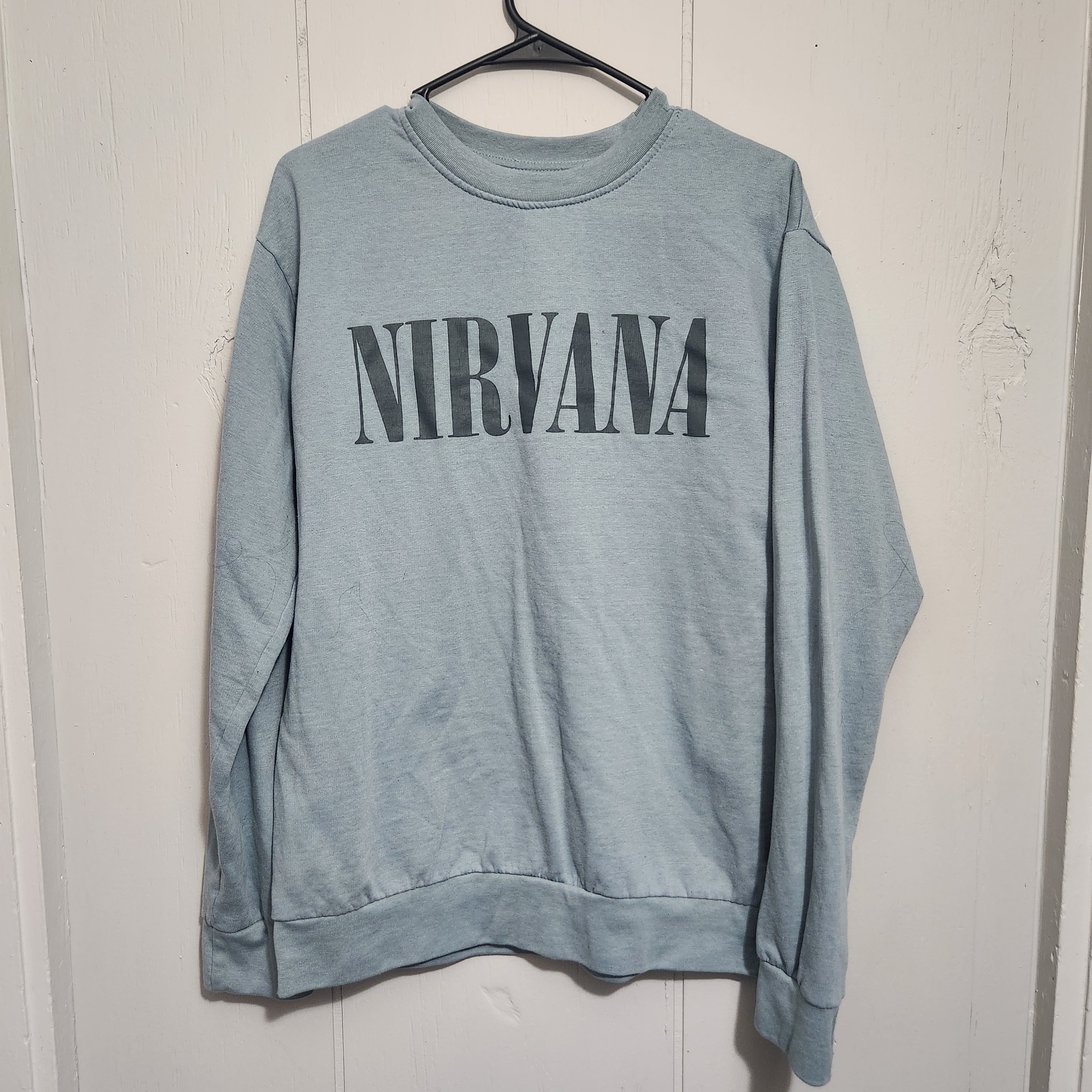 Nirvana Light Blue Crewneck Sweater